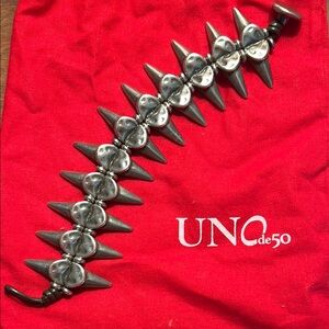 Edgy, Silver Bracelet